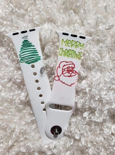Personalized Christmas Watch Band| Santa Watch Band| Christmas Tree Watch Band| Gifts for her| Gifts for Him