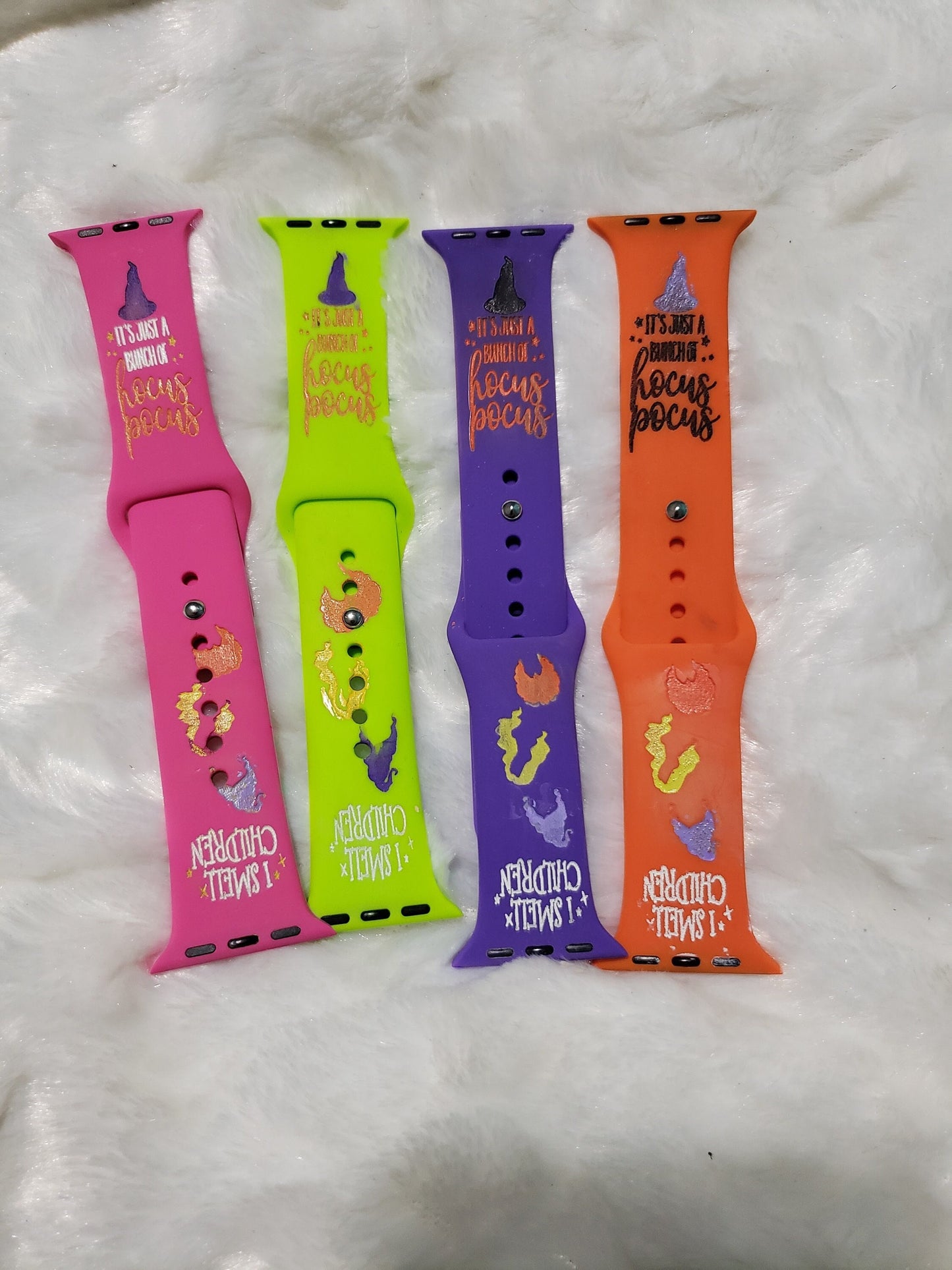 Witches Watch Band| Halloween Sisters Watch Band| Personalized Halloween Band| Halloween Silicone Band