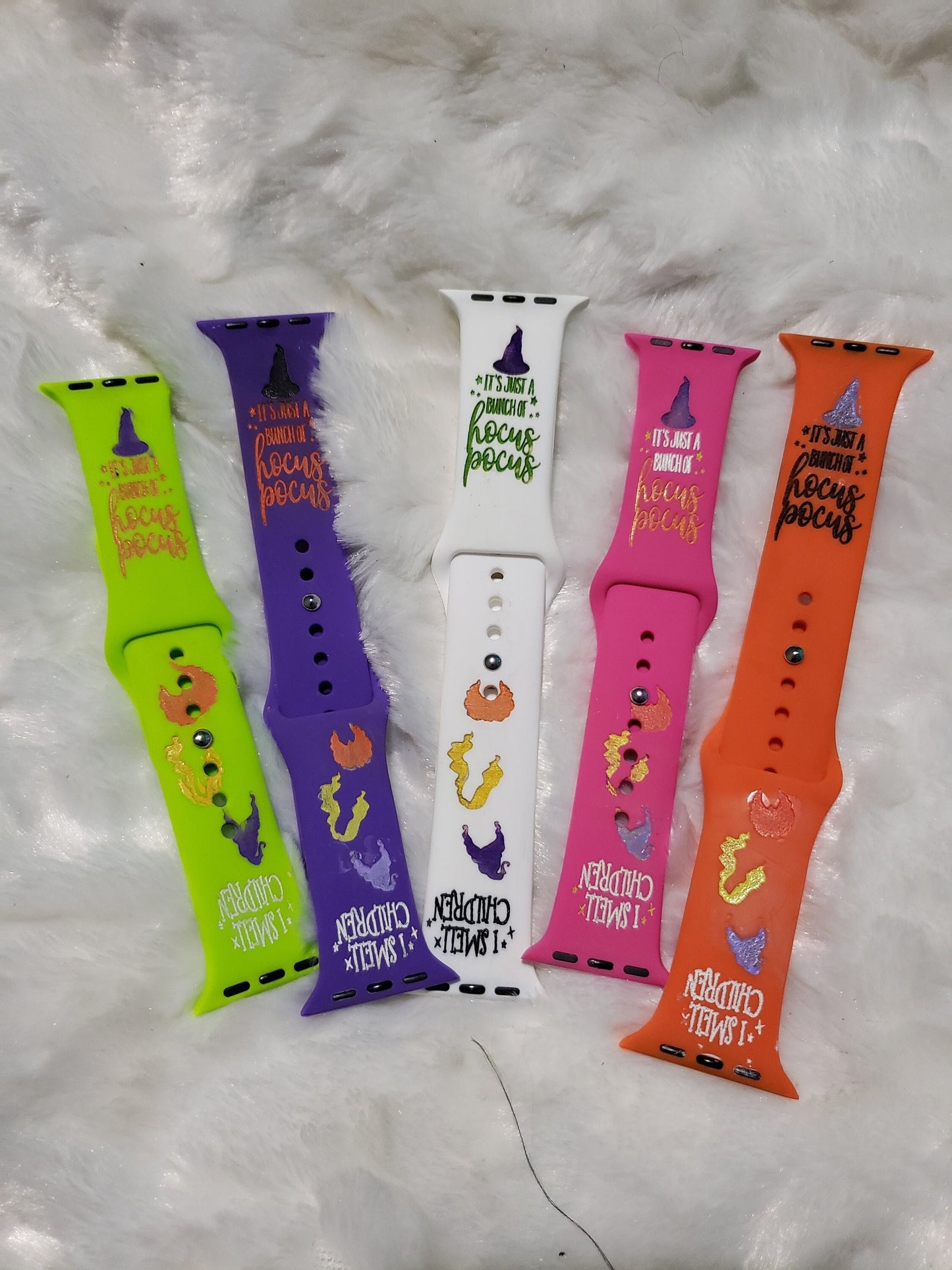 Witches Watch Band| Halloween Sisters Watch Band| Personalized Halloween Band| Halloween Silicone Band