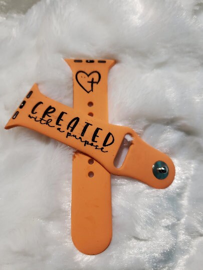 Created With a Purpose Watch Band| Personalized Watch Band| Christian Watch Band| Gifts for Her| Handmade Gift|