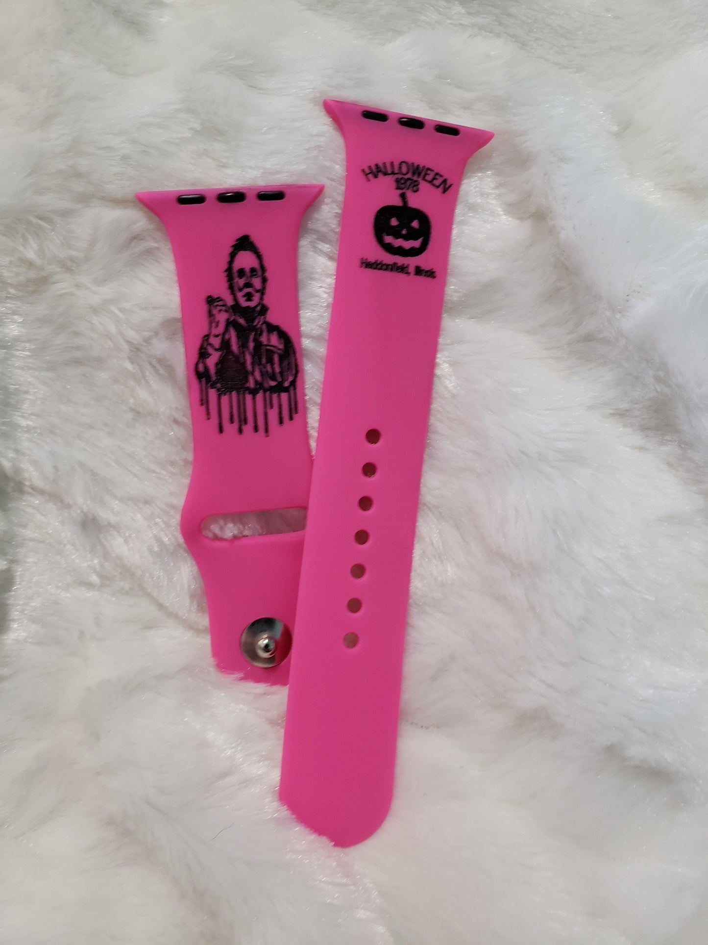 Michael Myers Halloween Watch Band| Personalized Halloween Band| Halloween Silicone Band| Halloween Movike