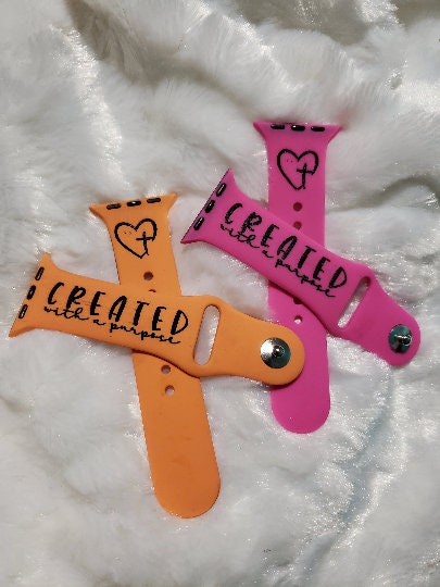 Created With a Purpose Watch Band| Personalized Watch Band| Christian Watch Band| Gifts for Her| Handmade Gift|